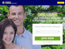 Tablet Screenshot of navysingles.com